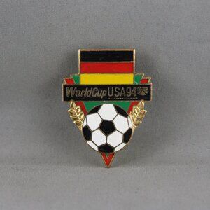 Team Germany Soccer Pin - 1994 World Cup by Peter David - Flag and Ball